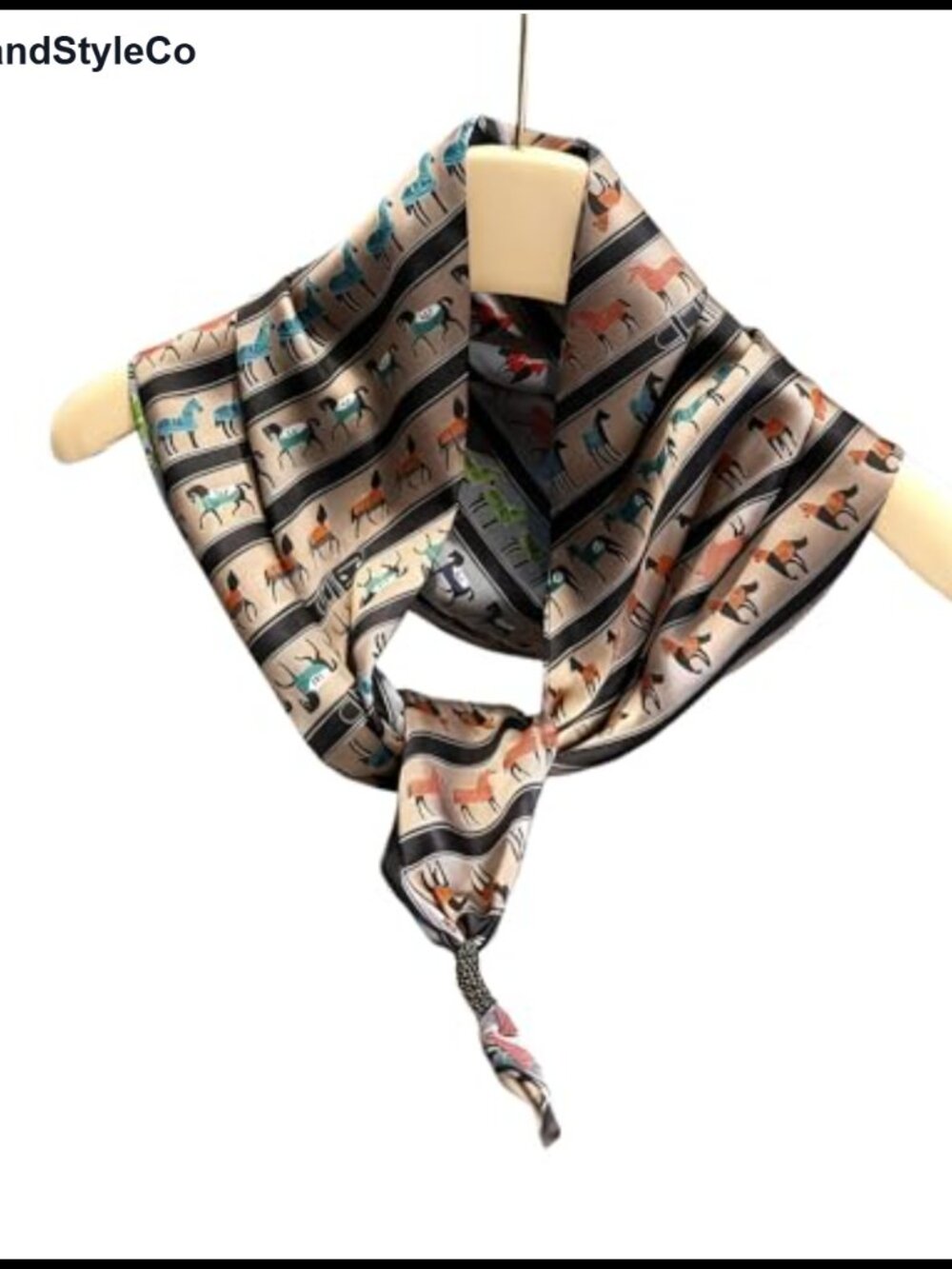 Paisley Silk Feel Scarf Elegant Neck Hair Bag Accessory Lightweight